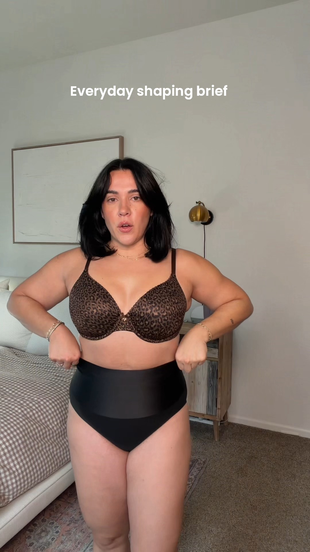 True to size bra! Undies size L but could do M as they stretch with wear. Everyday smoothing undies. 

#LTKMidsize #LTKdayinmylife #LTKSaleAlert