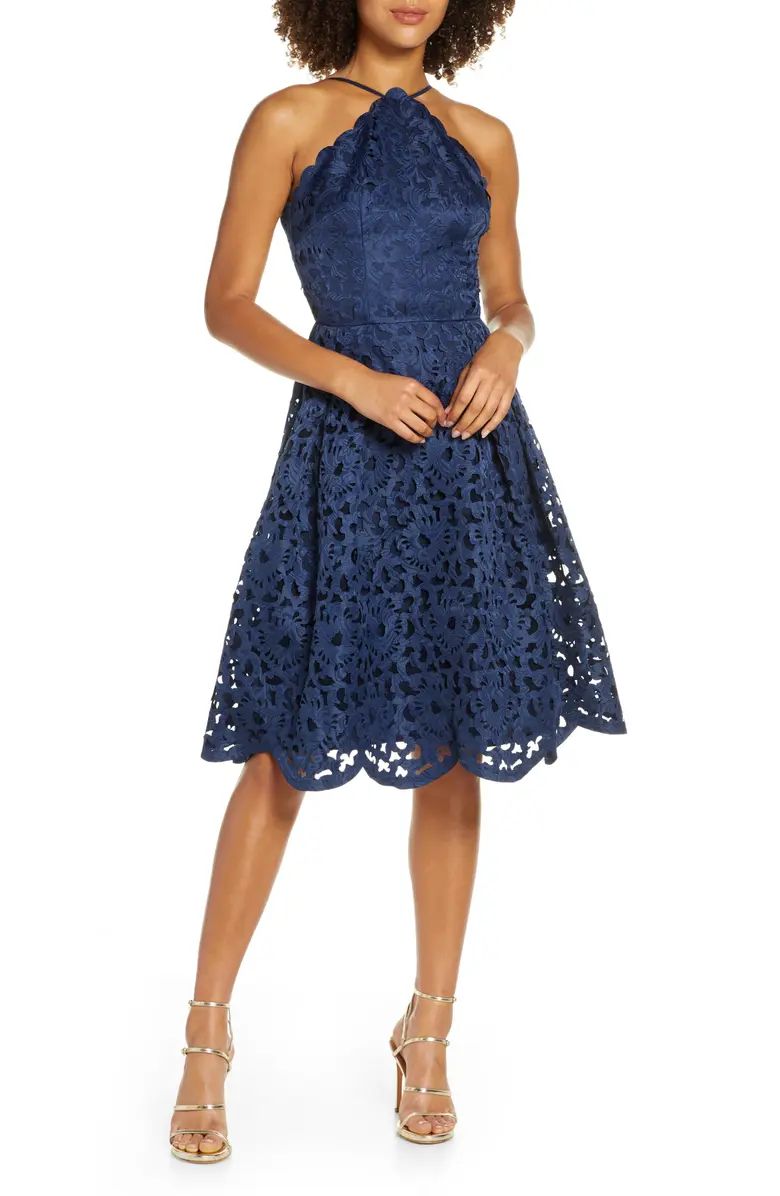 Chi Chi London Claudetta Fit & Flare Lace Dress | Nordstrom | Nordstrom