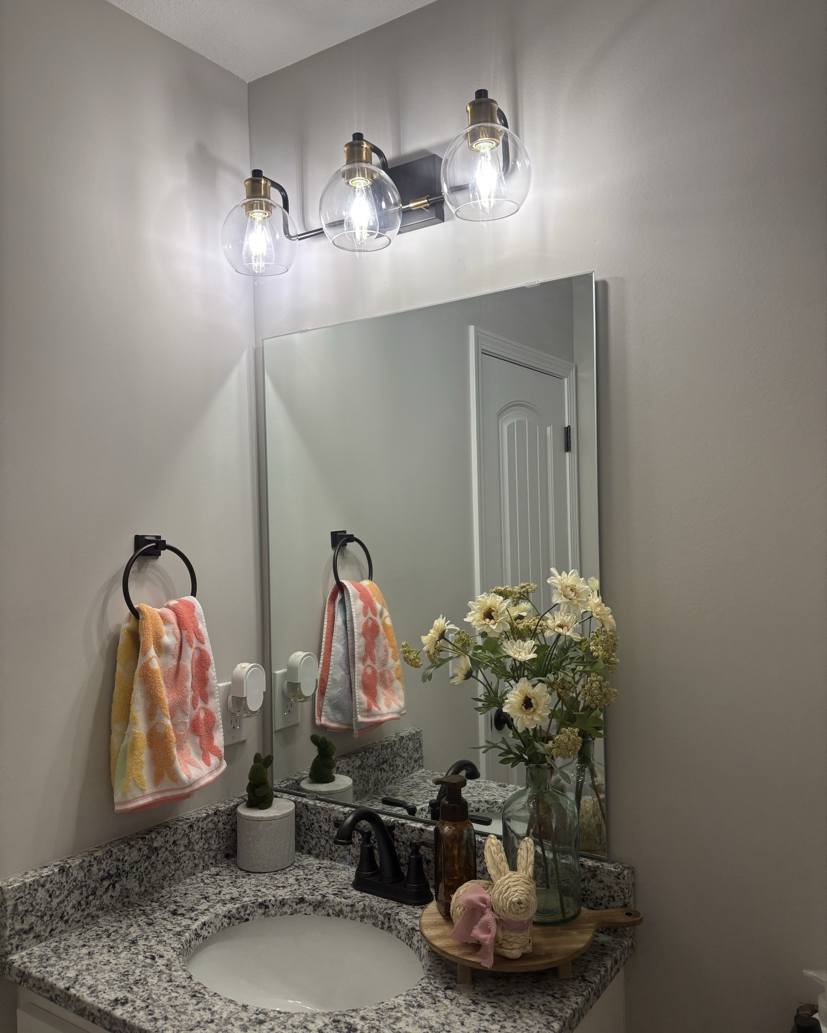Modern bulb vanity light for one of our bathrooms. Super cute! I recommend getting Edison bulbs. 

#LTKHome #LTKFindsUnder100