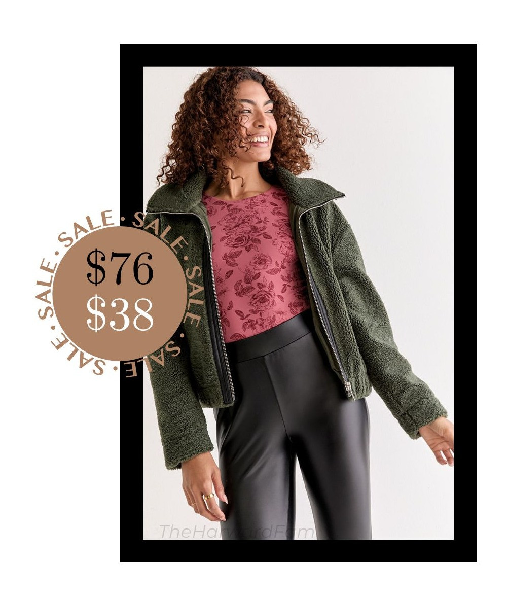 Cozy up in the Nora Sherpa Cropped Jacket from Francesca's—now 50% OFF in our big sale! Soft, stylish, and the perfect addition to your winter wardrobe. Don’t miss out on this cute, must-have jacket! 🖤✨ #NoraSherpaJacket #FrancescasSale #50Off #CozyStyle #CroppedJacket #WinterWardrobe #StayWarmInStyle 

 #LTKCyberWeek #LTKSaleAlert #LTKFindsUnder50