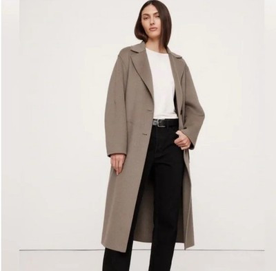 BANANA REPUBLIC Oversized Double-Faced Top Coat in Mocha Chai - Size Large | eBay US