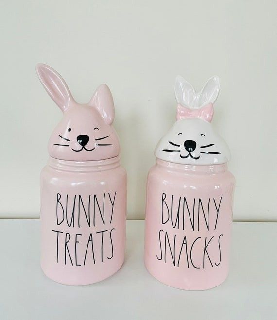 Rae Dunn Easter Canister Bunny Treats Cookie Jar | Etsy (US)
