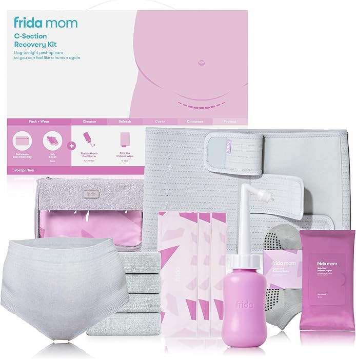 Frida Mom C-Section Recovery Must Have Kit for Labor, Delivery, & Postpartum, Socks, Peri Bottle,... | Amazon (US)