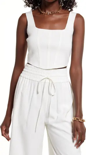 Corset Crop Sweater Tank | Nordstrom