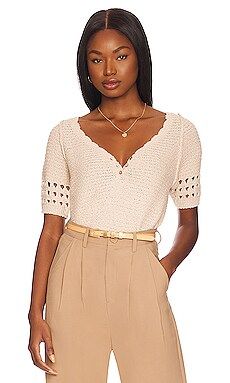 Free People Bree Pullover in Summer Khaki from Revolve.com | Revolve Clothing (Global)