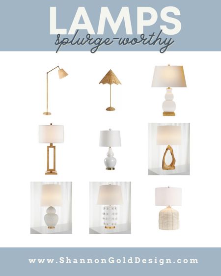 Splurge worthy lamps for your home. White and gold
Lamps. Coastal lamps. Beautiful lamps.



#LTKFind #LTKstyletip #LTKhome