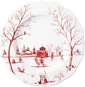 Juliska Country Estate Winter Frolic The Claus' Christmas Day Ruby Salad Plate | Nordstrom | Nordstrom