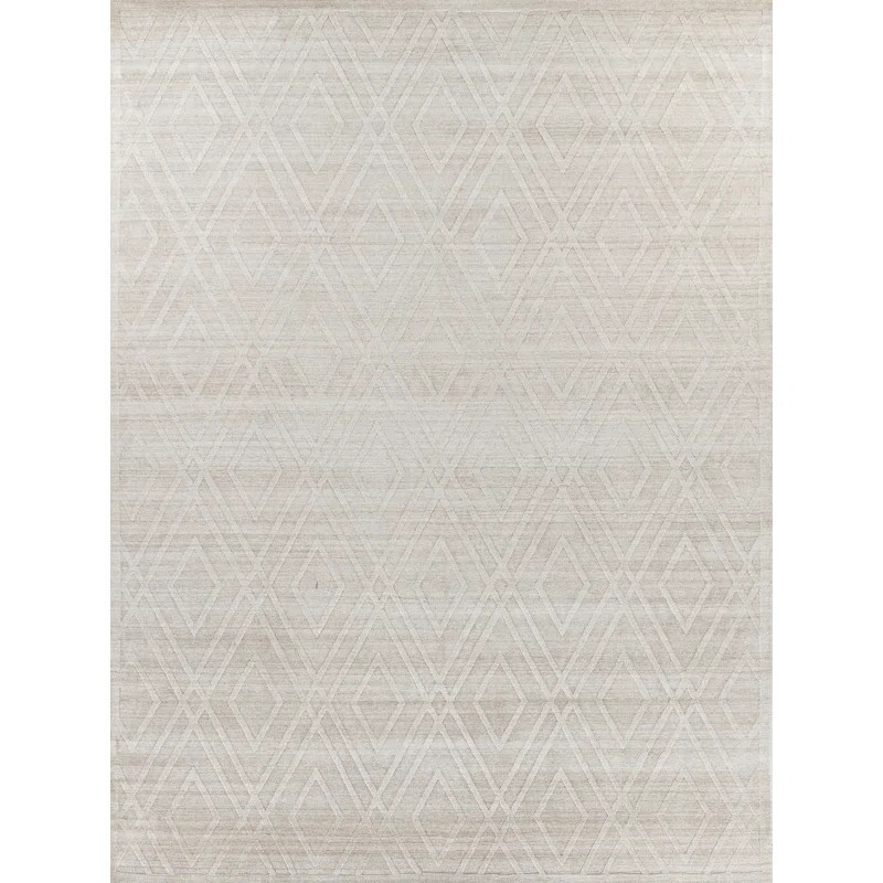Castelli Geometric Handmade Beige Area Rug | Wayfair Professional