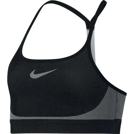 Nike Girls' Seamless Sports Bra Black/Wolf Grey S | Walmart (US)