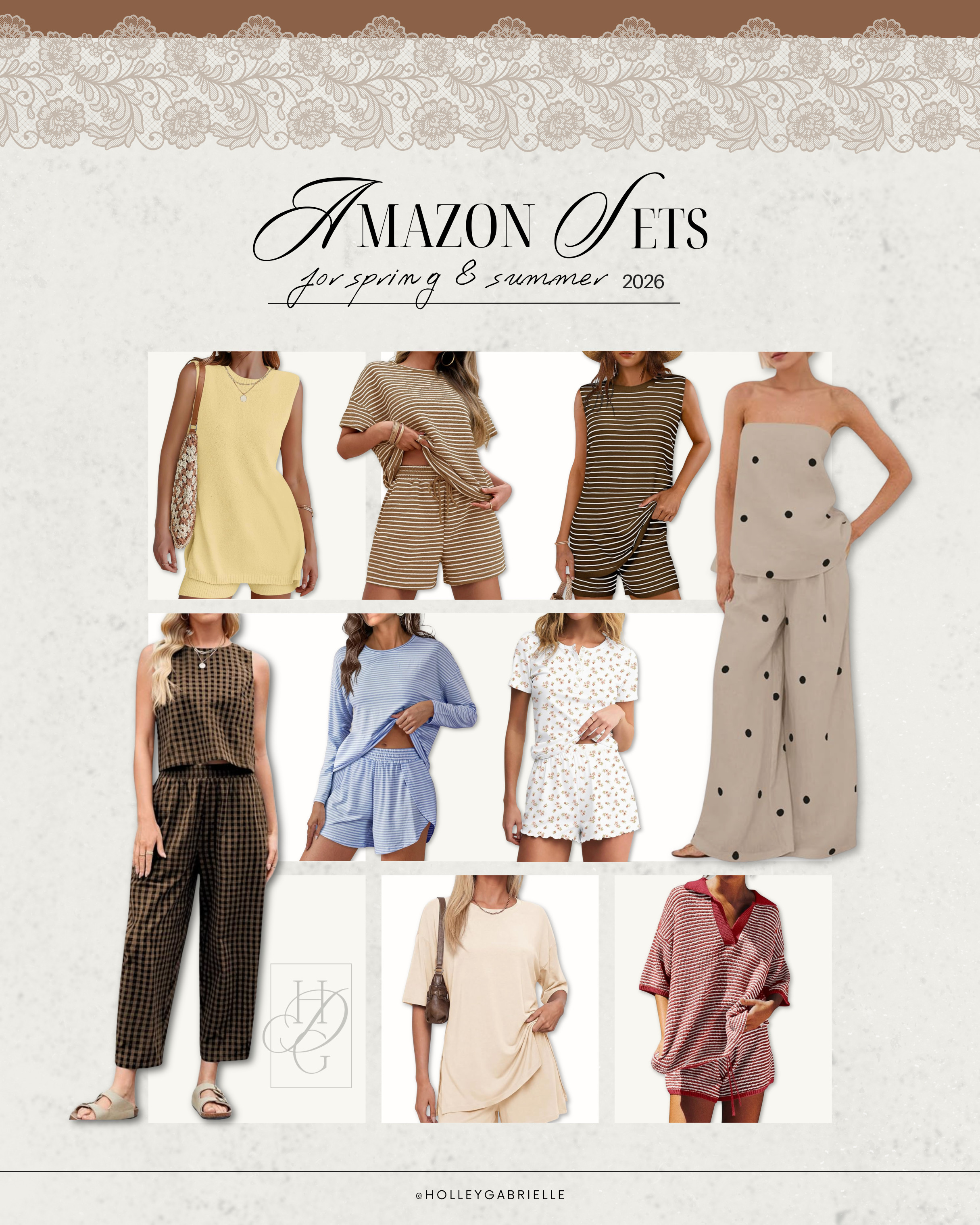 Some of my fave Amazon sets over the years!!! 🤎 I do S or M in them all! 

Ootd / two piece matching sets / summer style / stripes / amazon fashion / Holley Gabrielle 

#LTKSeasonal #LTKootd #LTKPetite