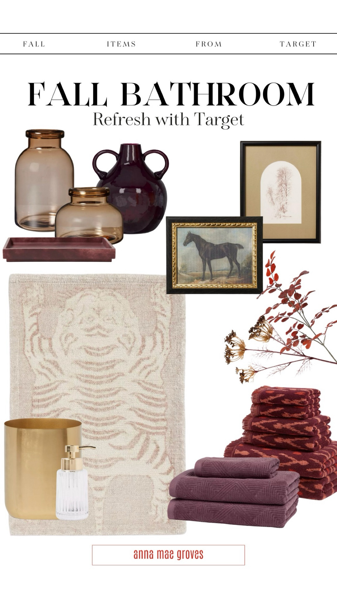 Remember when my bathroom went from drab to fab? Well it’s been a year and it’s time for a fall refresh! #AD @target has everything we need for all things fall :) #TargetPartner Comment SHOP for the bath accessories and a few others just love! #TargetStyle #Target @targetstyle @Shop.LTK #liketkit 

#LTKHome #LTKStyleTip #LTKOver40