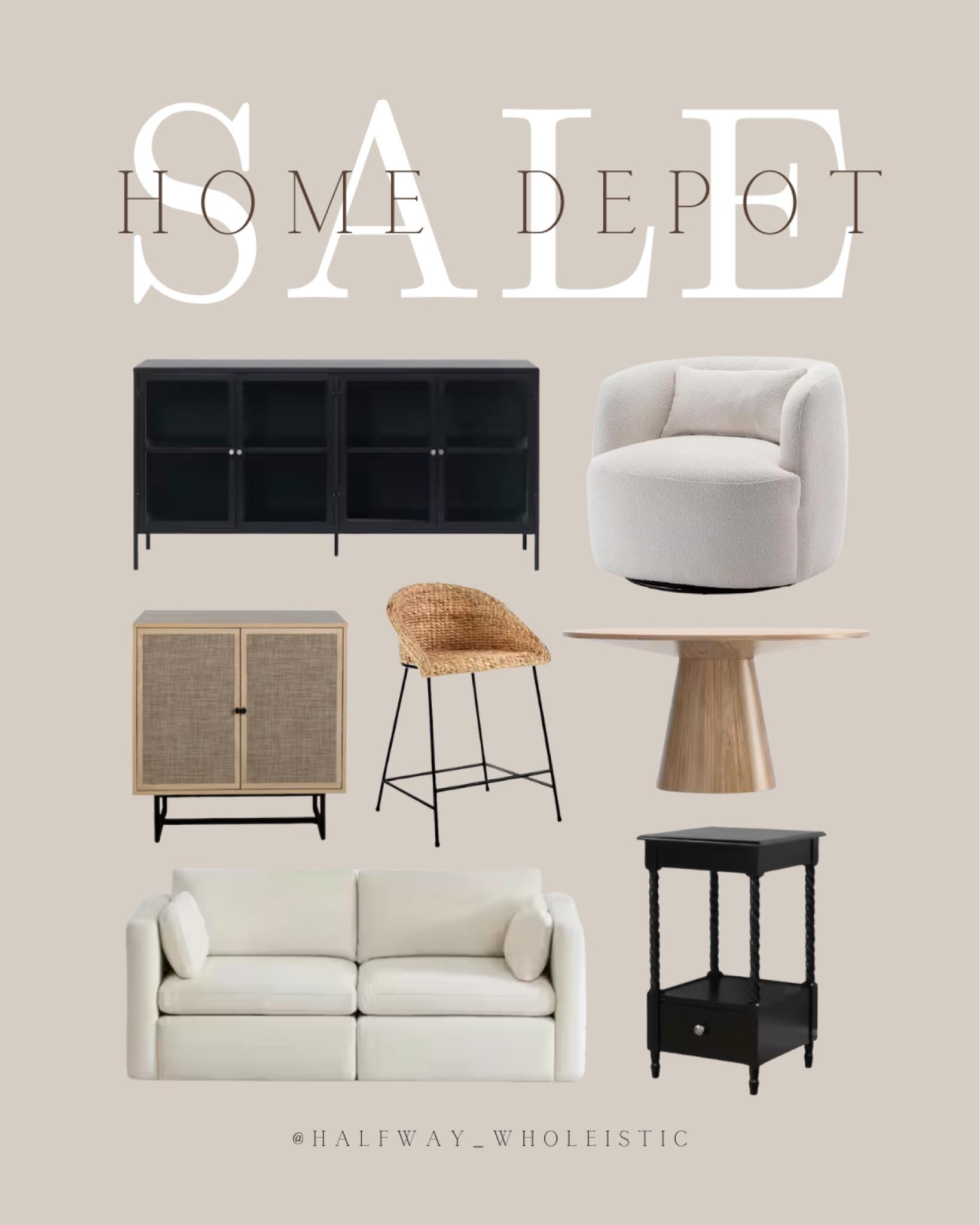 Home Depot furniture finds on sale this week!

#cabinet #black #neutral #fall #sofa 

#LTKSaleAlert #LTKSeasonal #LTKHome