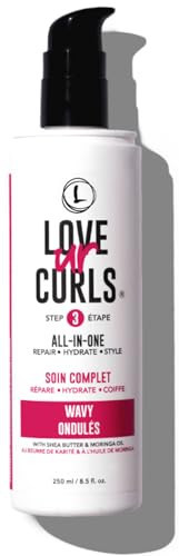Love Ur Curls - All in One Curl Cream Styler, Curling Cream for Wavy Hair, Repair, Define, Hydrate & Style, Anti Frizz with Shea Butter, 250mL | Amazon (CA)