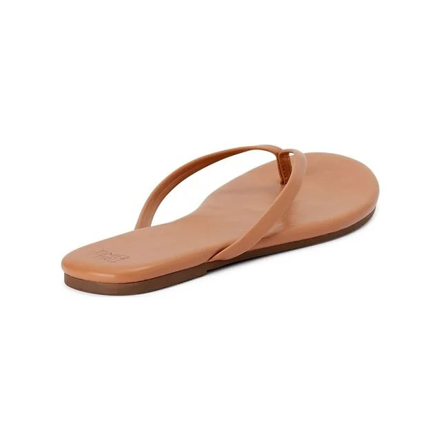 Time and Tru Women's Barely There Thong Sandals, Wide Width Available | Walmart (US)