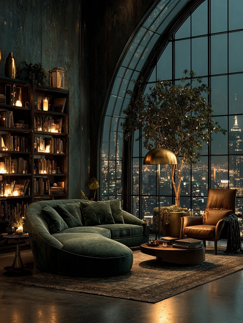 A gold statement lamp can transform a high-rise home in a way overhead lighting never will. Floor lamps are non-negotiable in high-rise living—but when you choose them in gold metal, the entire room shifts. The light gets warmer, the view gets softer, and even your daytime corners start to feel intentional and styled.

Harsh lights interrupt the beauty of a skyline. A gold floor lamp enhances it. Always. #HighRiseLiving #LuxuryLighting #GoldFloorLamp #ElevatedInteriors #CozyLuxury #WarmLighting #IntentionalDecor #CityViewHome 

 #LTKHome