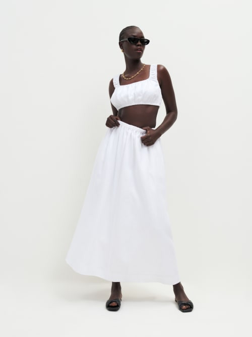 Carine Linen Skirt | Reformation (Global)