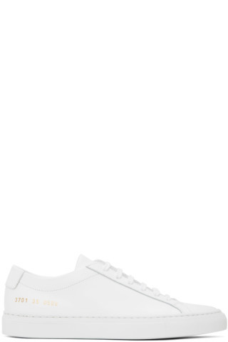 Common Projects - White Achilles Low Sneakers | SSENSE