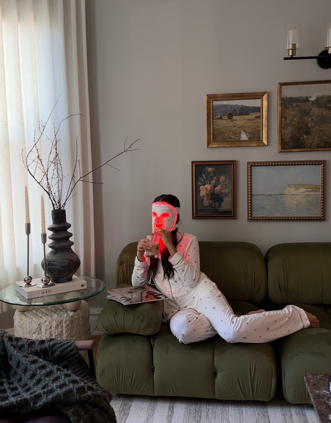 Omnilux LED red therapy contour face mask 🤍