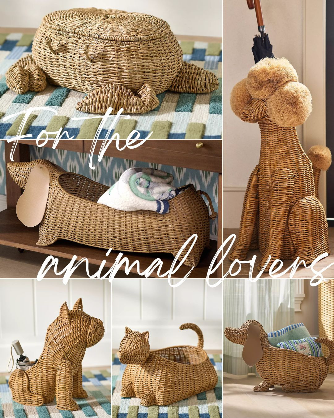 For the animal lovers! Wicker storage baskets! 

 #LTKHome