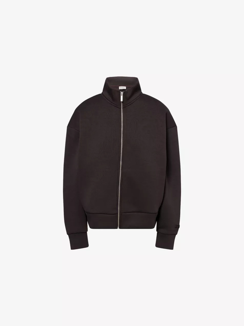 Funnel-Neck Embossed-Logo jersey Sweatshirt | Selfridges