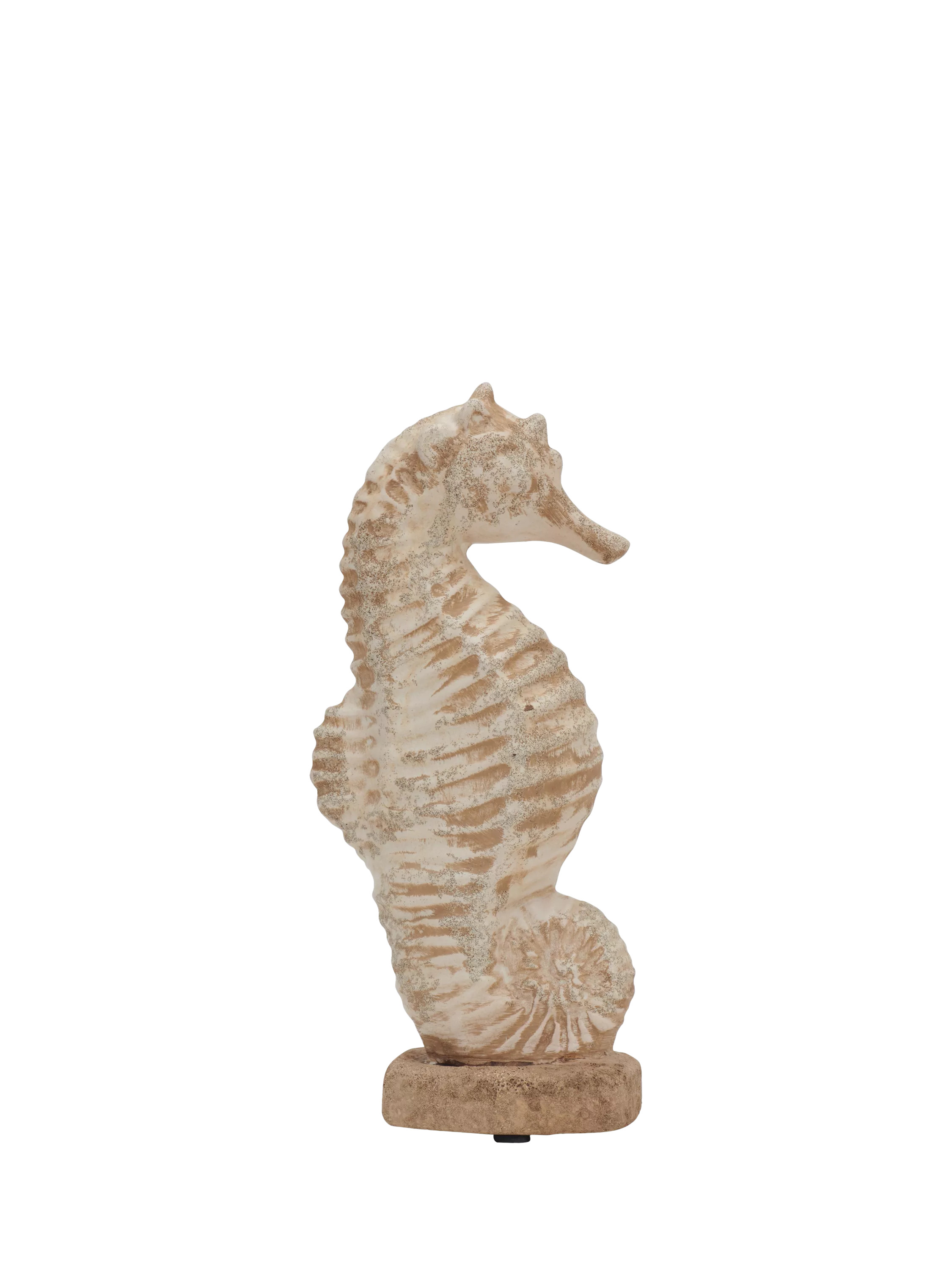 Gosse Small Ornamental Terracotta Seahorse, Natural | John Lewis (UK)