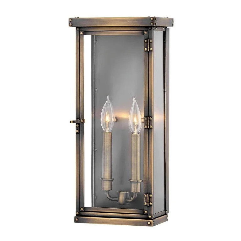 Two Light Outdoor Large Wall Mount in Traditional Style 8.5 inches Wide By 18.25 inches High Bail... | Walmart (US)