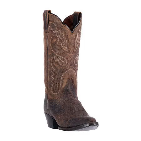 Dan Post Womens Block Heel Cowboy Boots, 9 1/2 Medium, Brown | JCPenney