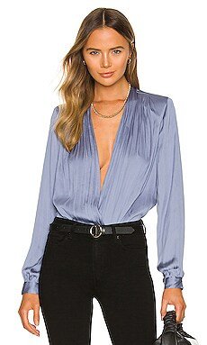 PAIGE Sevilla Bodysuit in Muted Hydrangea from Revolve.com | Revolve Clothing (Global)