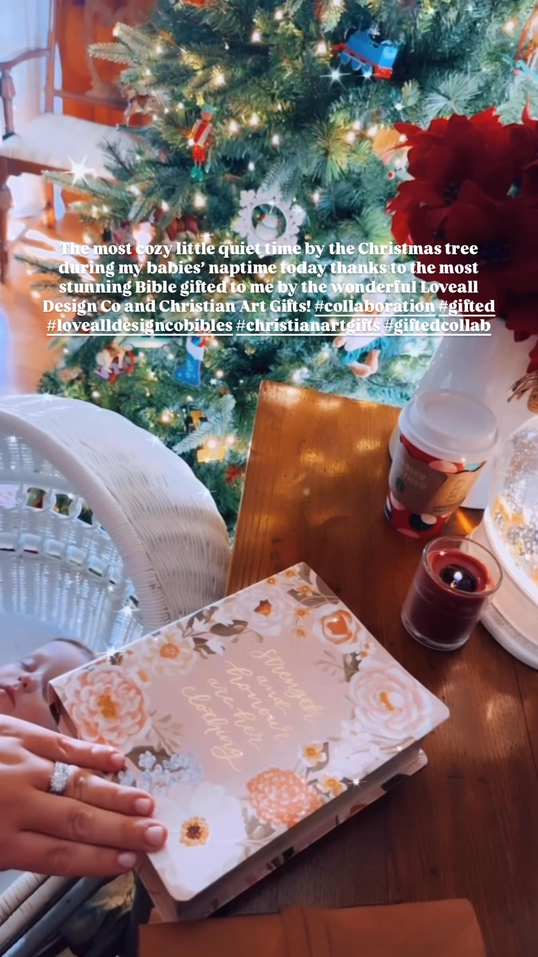 The most cozy little quiet time by the Christmas tree 🎄 during my babies’ 👶🏼 naptime 💤 today thanks to the most stunning Bible gifted to me by the wonderful @lovealldesignco and @cagifts 📖🕯️🤱✨ #collaboration #gifted #lovealldesigncobibles #christianartgifts #giftedcollab 

This newly released KJV Note-taking Bible is absolutely beautiful - with stunning floral artwork 🎨 by Allison on both front and back covers 💐, the most breathtaking gold page 📃 siding 💫, and wide margins for taking notes!! 📝 I could not be more in love with this treasure sent to me by Loveall Design Co & Christian Art Gifts!! 🎁🫶🏽🤍 I will cherish this bible forever - thank you so much! 🙏🏽

And if you would like to order one of these stunning bibles 📖 (there are four different designs to choose from!! 🖼️) for you or someone you love as well, comment “LINK” below 👇🏽 and I’d love to send a direct link 🔗 your way (or check out my story)!! 📥 This would make SUCH a wonderful Christmas gift 🎁 idea this holiday season!! ❤️💚

And there’s just nothing better than a snuggly little Sweet Baby Levi Rhett asleep 😴 in my arms by the Christmas tree - what a view!! 🥰🌲 Wishing everyone a “Merry Monday!” 🤱🎄♥️  #babysfirstchristmas #babysfirstchristmasseason #christmasquiettime #firstchristmasasafamilyoffour #christianmotherhood #kjvbible #joyfulmotherhood #sahm #boymom #homemaker #stayathomemom #raisinglittles 

| Motherhood | Country Living | Homemaker | Stay at Home Mom | | Chasing Dreams | Joyful Motherhood | Faith | Christian Motherhood | Boy Mama x 2 

…

#emilysayswes #judsoncarpentermabry #levirhettmabry #emilymabrycreativeblog 
#mommyblogger #stayathomemommy #joyfulmotherhood #twounderthree #boymamax2 #mamaoftwo #newbornandtoddlerdays #biblestudywithanewborn #LTKfamily #LTKBaby @shop.ltk 

#LTKBaby #LTKSeasonal #LTKHoliday
