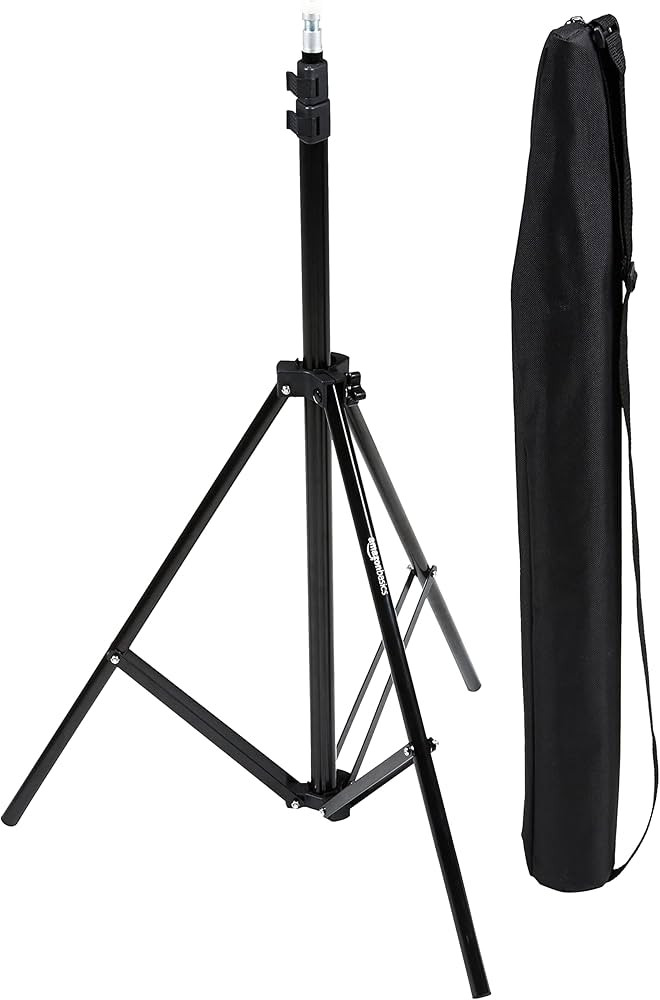 Amazon Basics Aluminum Light Photography Tripod Stand with Case - Pack of 2, 2.8 - 6.7 Feet, 3.66... | Amazon (US)