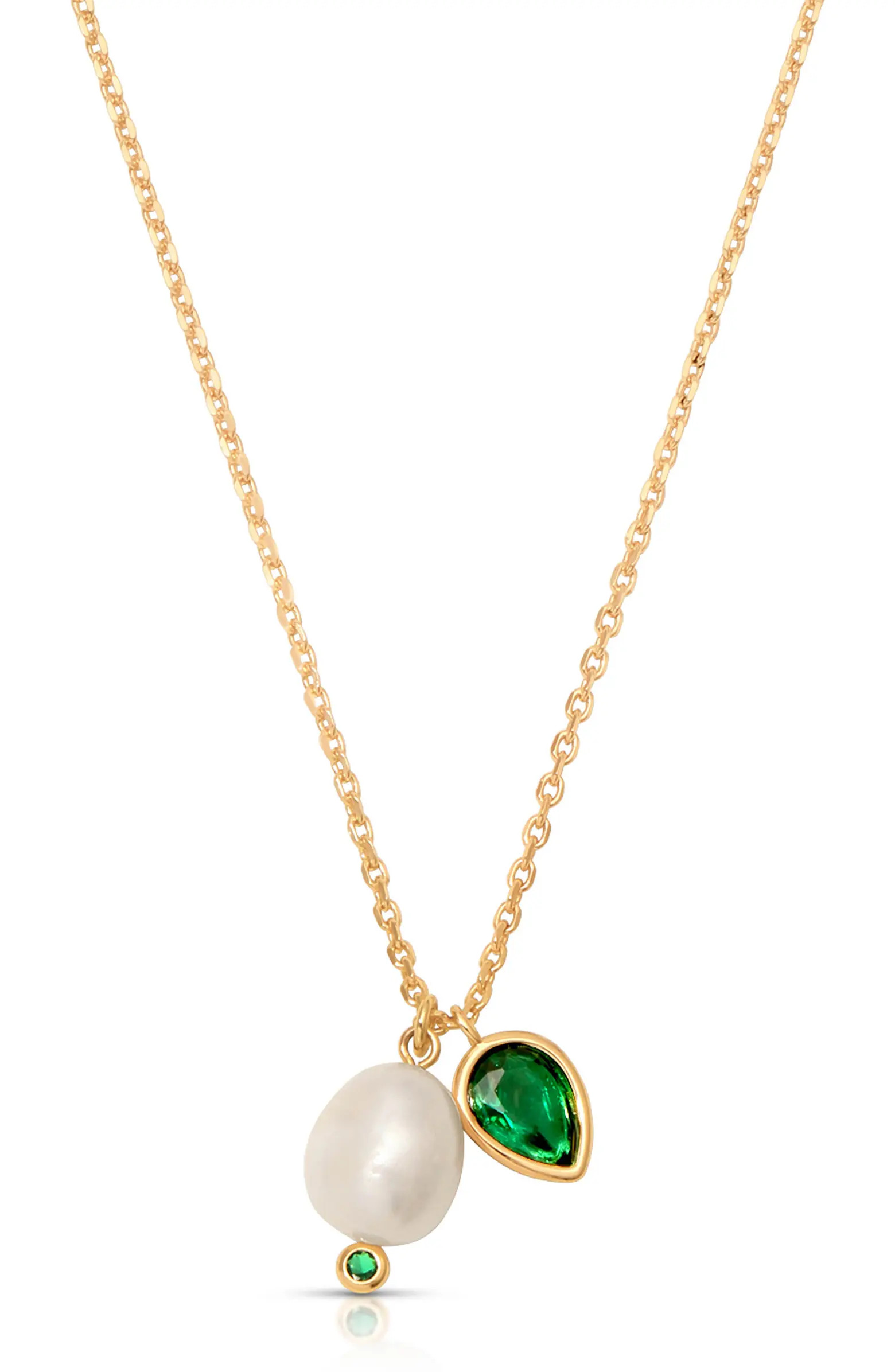 Radiant Freshwater Pearl Pendant Necklace | Nordstrom