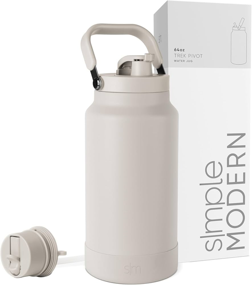 Simple Modern Trek Pivot | Half Gallon Water Bottle Jug with Handle & Boot | Interchangeable Stra... | Amazon (US)