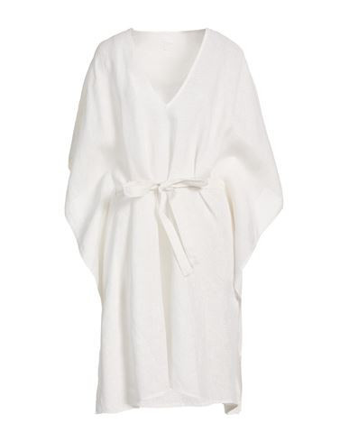 120% Lino Woman Midi dress White Size 6 Linen | YOOX (US)