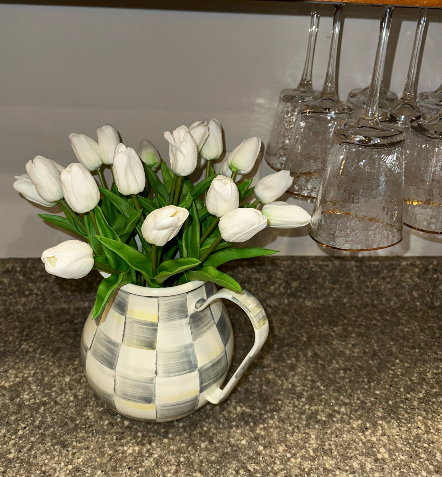 I’m guilty of spending $4-$6 on ONE tulip at home decor boutiques.. found these on Amazon. 20 tulips for $20!! 

They’re in MacKenzie Childs’ new sterling check pitcher! 

#LTKFind #LTKSeasonal #LTKunder50