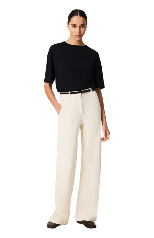 Another Tomorrow Carpenter Denim Pant in Ecru at Nordstrom, Size 42 It | Nordstrom