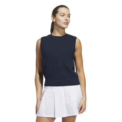 adidas Women's Ultimate365 Tour Knit Vest, Collegiate Navy, X-Large | Amazon (US)