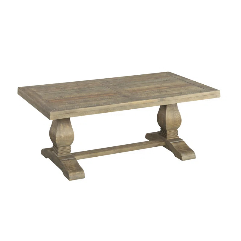 Terence Solid Wood Pedestal Coffee Table | Wayfair North America