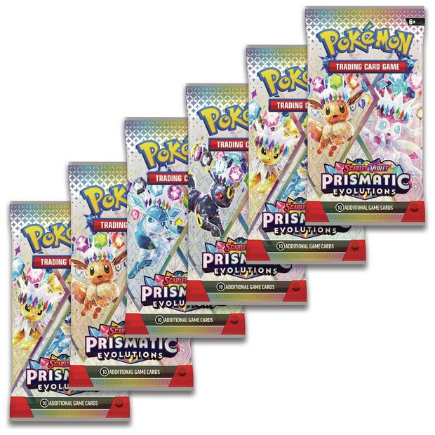 Buy Pokemon SV Prismatic Evolution Booster Trading Card Bundle | Trading cards and card games | A... | argos.co.uk