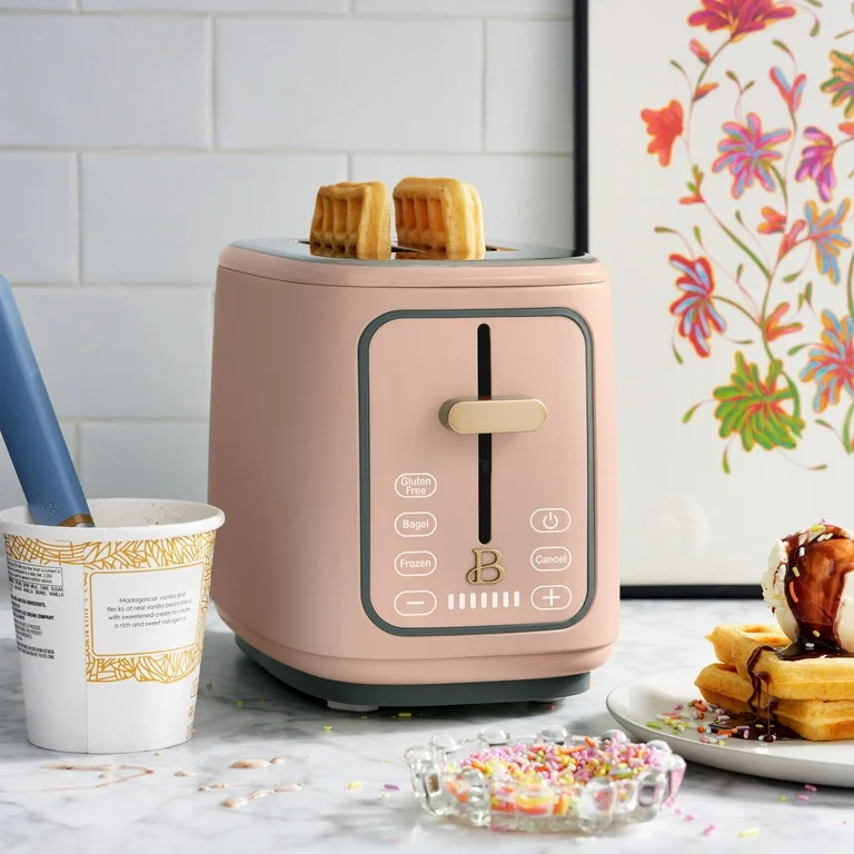 Beautiful 2 Slice Toaster with Touch-Activated Display, Rose by Drew Barrymore | Walmart (US)