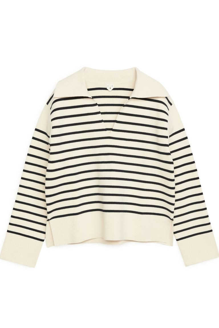 Gestreifter Baumwollpullover | H&M (DE, AT, CH, NL, FI)