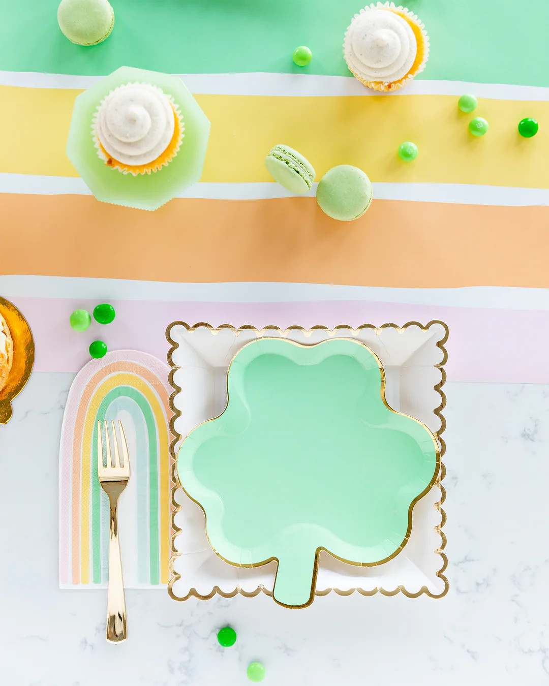 Pastel Shamrock Plate | My Mind's Eye
