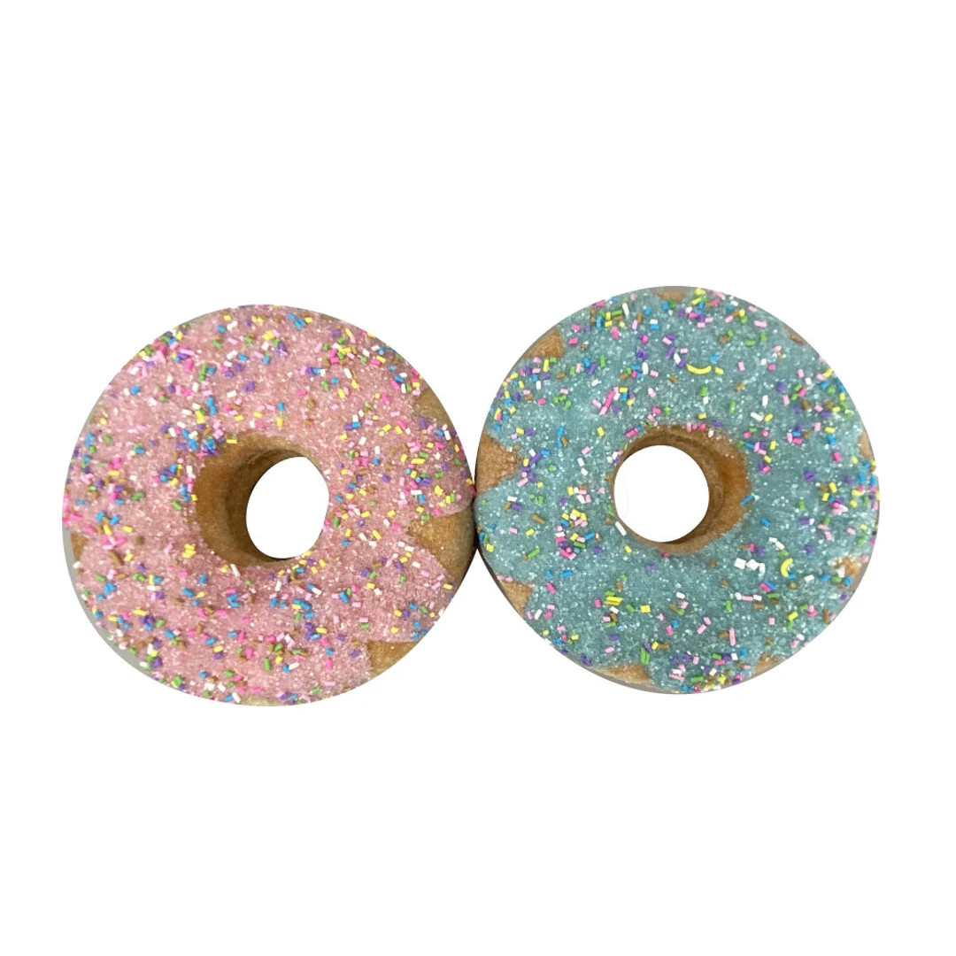 Christmas Donut Ornament Set, Donut Wreath Ornaments, Doughnut Sprinkle Ornament Set, Wreath Embe... | Etsy (US)