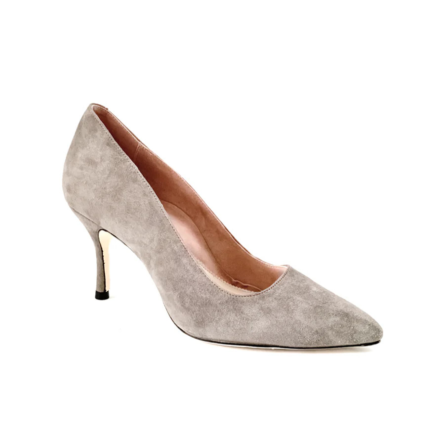 Seize the Gray Suede Pump | ALLY Shoes