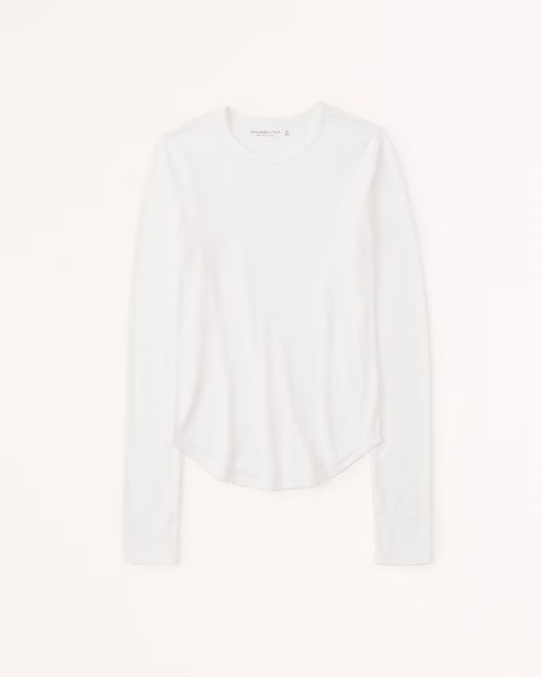 Long-Sleeve Cozy Skimming Top | Abercrombie & Fitch (US)