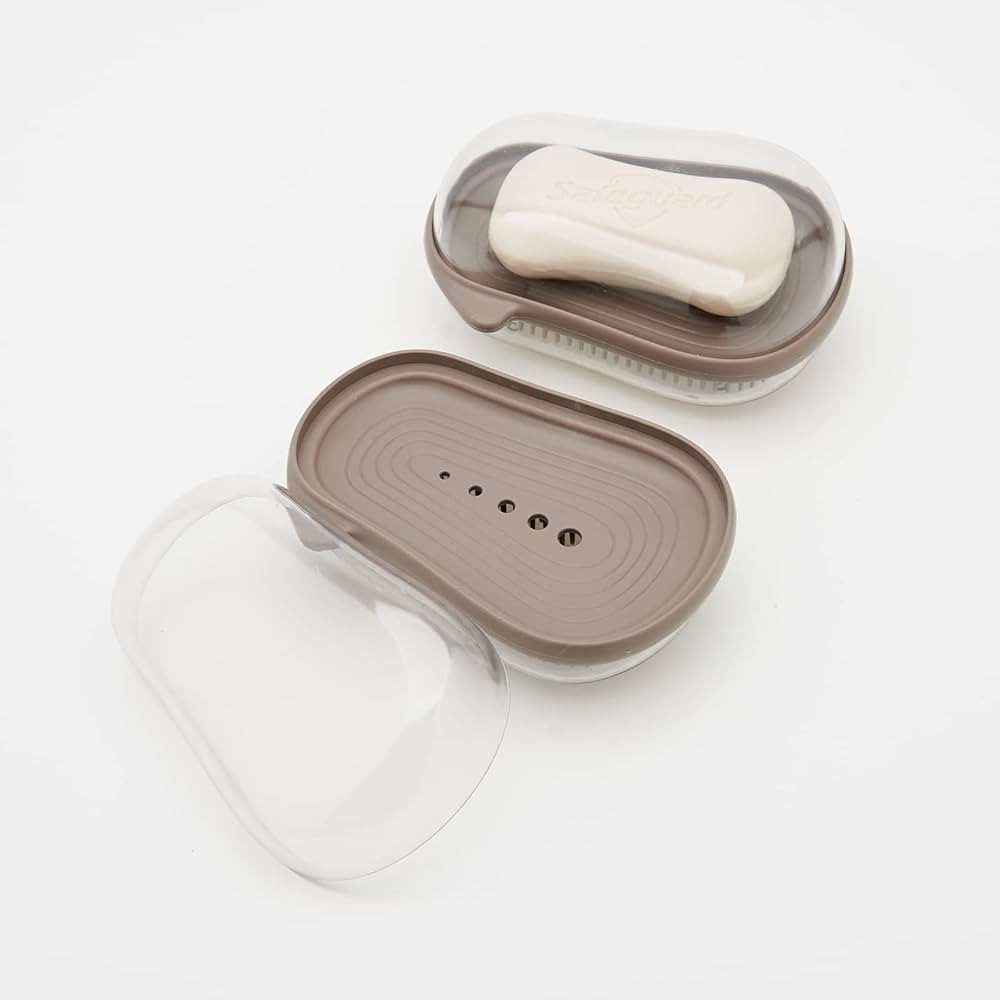 Travel Soap Dishes Bar Soap Holder for Shower with Lid Plastic Small Travel Soapbox Container Sav... | Amazon (US)