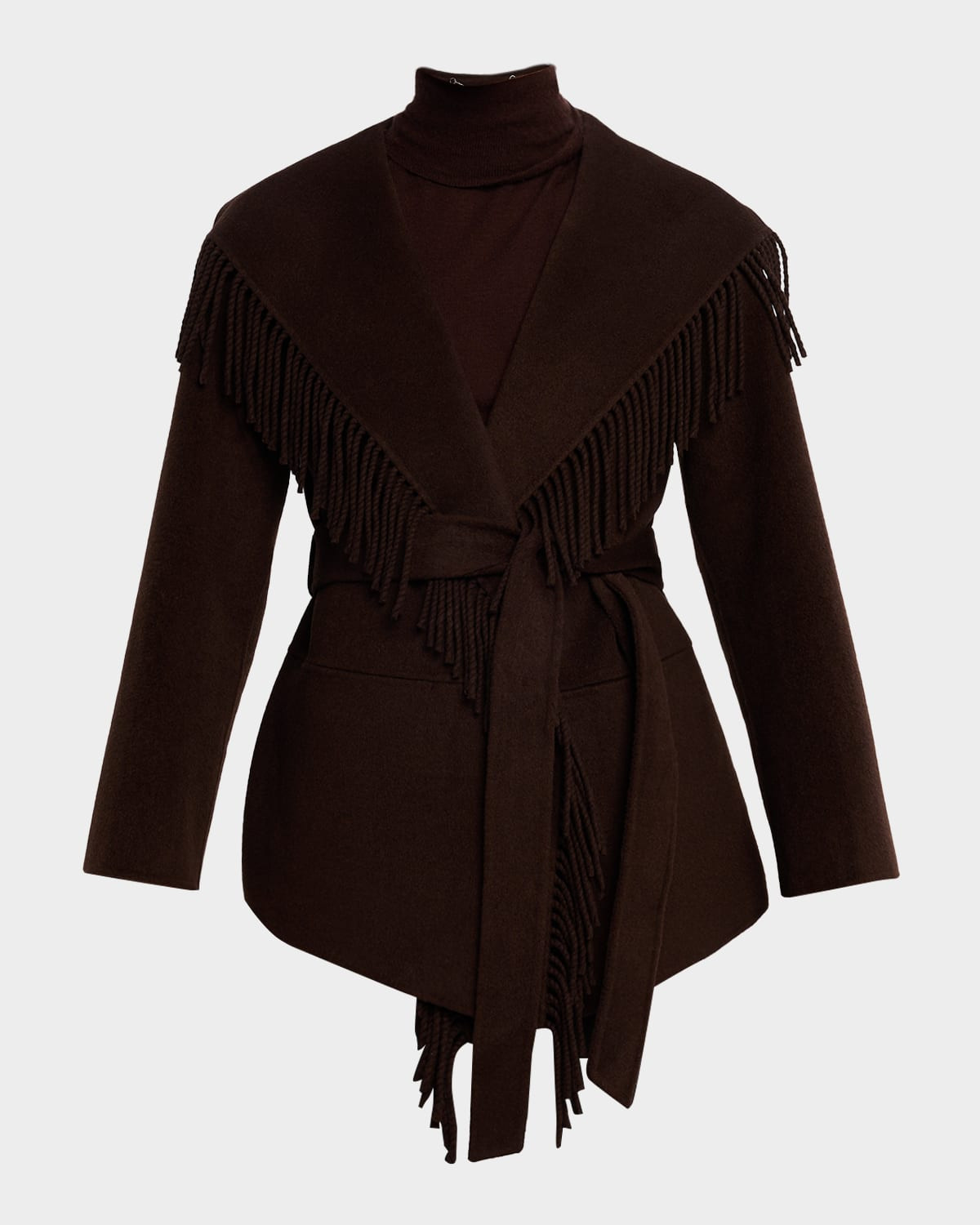 Rowen Fringe Wool Jacket | Neiman Marcus