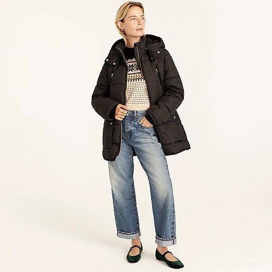J.Crew: Chateau Puffer Jacket With PrimaLoft® For Women | J.Crew US