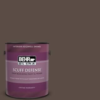 BEHR ULTRA 1 gal. #PPU5-19 Dark Truffle Extra Durable Eggshell Enamel Interior Paint & Primer 275... | The Home Depot