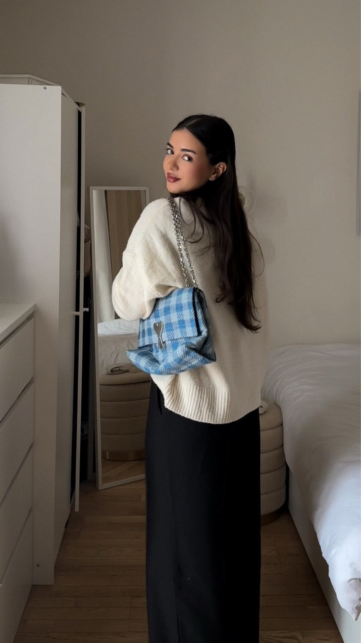 A blue shirt will always add a lil something  to any fit 🩵✨
Details 
Shirt - @grain_de_malice 
Pants - @asos 
Loafers - @tommyhilfiger 
Sweater - @veromoda 
Socks - @jjxx_official 
Bag - @amiparis 
Coat - @weekdayofficial 
.
.
.
.
.
.
.
.
#grwm #outfitinspo #outfitideas #winterstyle #winterfashion capsulewardrobe casuallook casualchic zara hm aesthetic lookbook lookdujour outfitdiaries minimalstyle winteressentials timelessfashion ootd