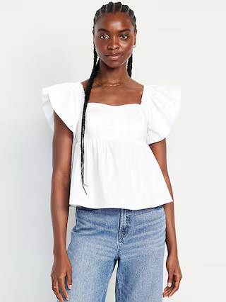 Flutter-Sleeve Top | Old Navy (US)
